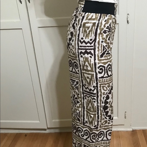 Vintage patterned flare pants - Picture 4 of 4